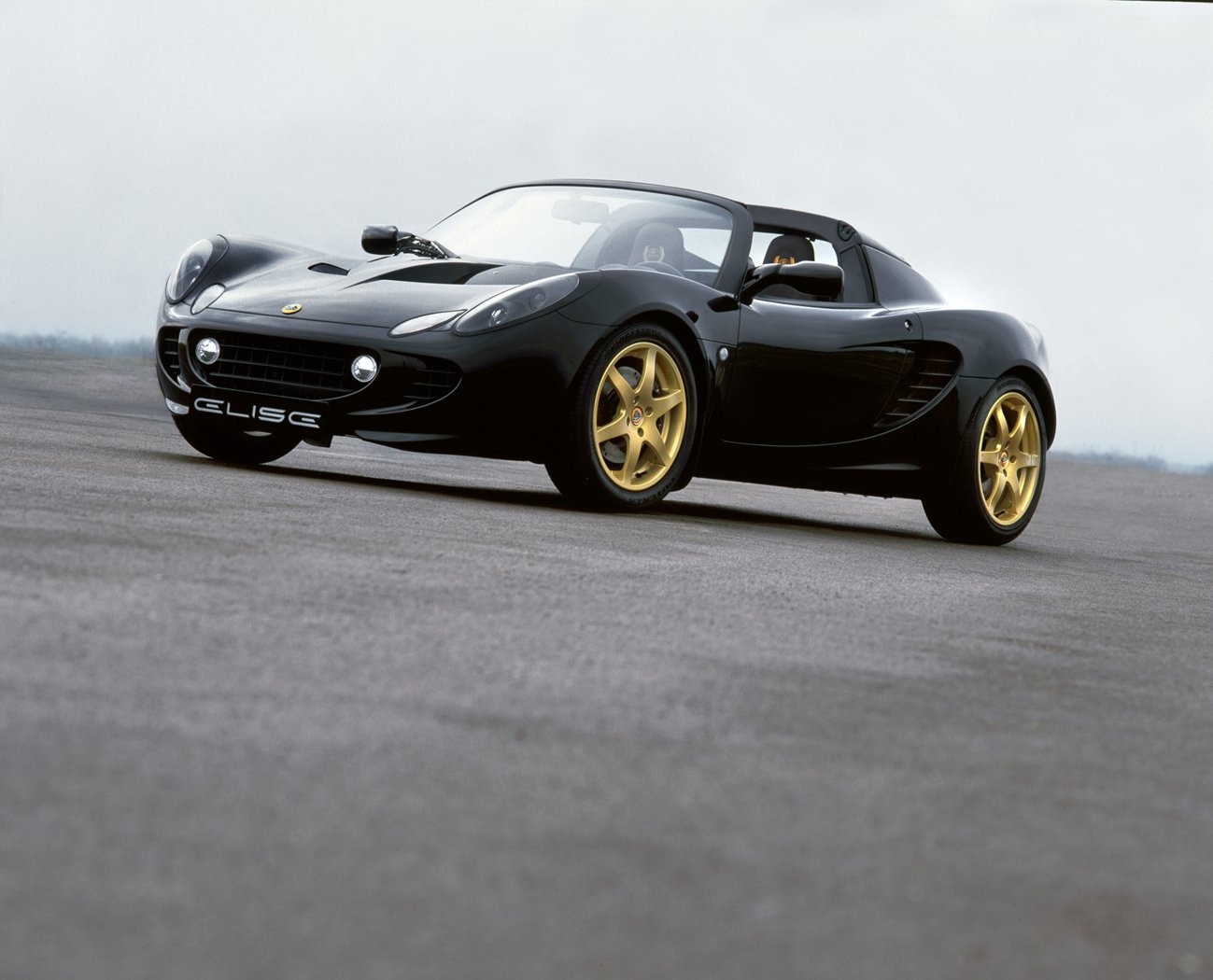 Gold Sports Car A black car deserves gold